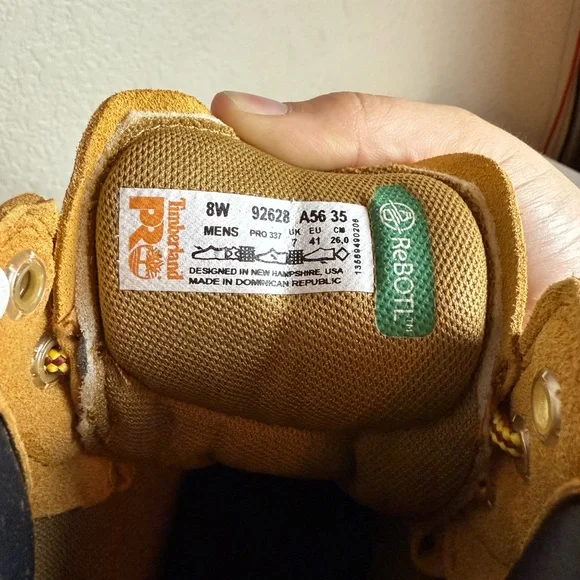 Timberland PRO Men's Tan Work Boots - Picture 5 of 7